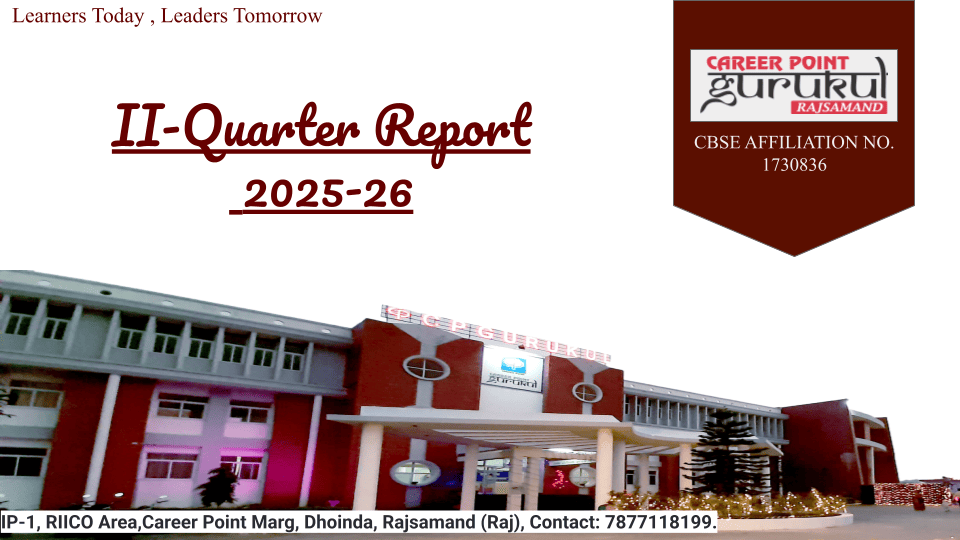 CPG II Quarter Report 2025-26