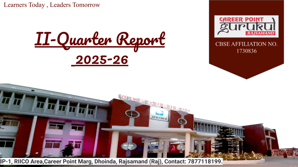 CPG II Quarter Report 2025 26