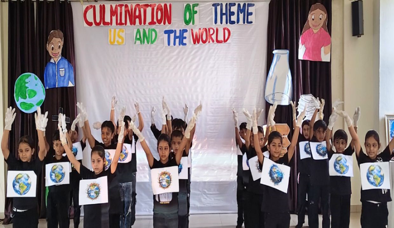 Culmination of Theme Programme “Us and the World” at Career Point Gurukul Rajsamand