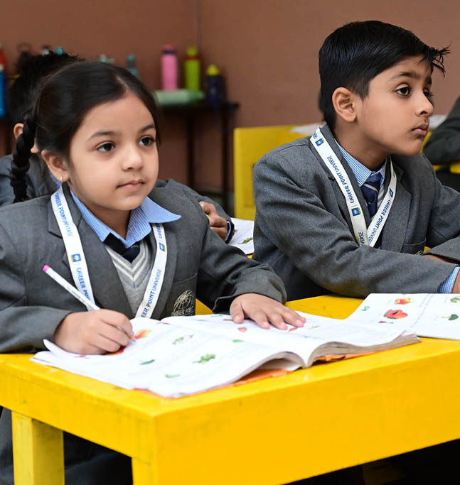 Students participating in school events